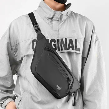 Мужская спортивная нагрудная сумка, Новая водонепроницаемая уличная многофункциональная сумка через плечо, модная Корейская универсальная мужская нагрудная сумка на одно плечо
