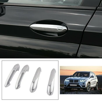 4 шт. Автомобильная хромированная наружная дверная ручка, наклейка на накладку для BMW X3/X4/X5/X6/X7/M5/3/5/6/8- Серия G01 G02 G05 G06 G07 F90