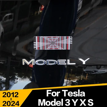 1 шт. 3D наклейка на значок кузова автомобиля, Водонепроницаемая Эмблема для укладки, Автомобильные Декоративные Внешние Аксессуары для Tesla Model 3 Y X S 2012-2024 гг.