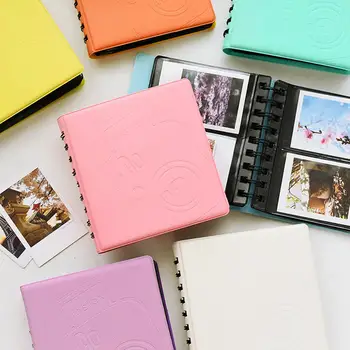 Новый Фотоальбом Macaron Color Series с 68 Карманами Для 3-дюймовой Фотобумаги, Именной карточки и мини-пленки Fujifilm Instax