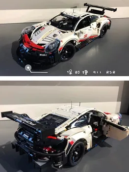 Технология super racing Porscheed 911 building block модель, совместимая с 42096 сложными игрушками для мальчиков в подарок на день рождения