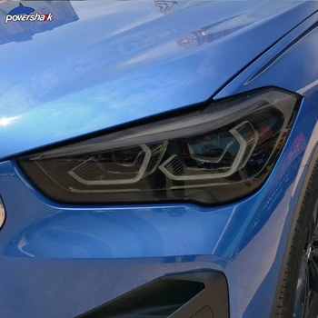 2 Шт Оттенок Фар Автомобиля Черная Защитная Пленка Виниловая Защита Прозрачная Наклейка TPU Для BMW X1 F48 2015-On 2020 Аксессуары