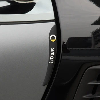 2шт Защитная накладка на бампер двери автомобиля, защитная наклейка для защиты от столкновений, внешние аксессуары для Smart Fortwo Forfour