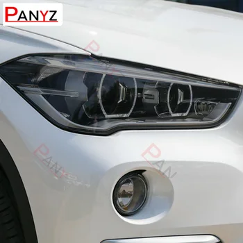 2 Шт Защитная пленка для автомобильных фар Налобный фонарь Прозрачная Черная наклейка TPU для BMW X1 F48 2015-Настоящее время 2020 Аксессуары