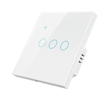 Умный сенсорный выключатель Wi-Fi 1/2/3 группы, настенная кнопка включения света, умный дом Работает с приложением Smart Life Через Alexa Home