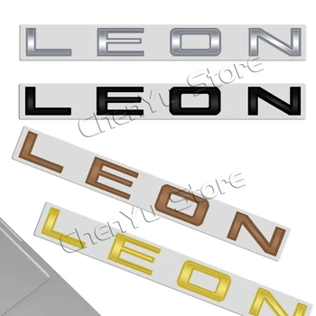 Для Leon MK1 MK2 MK3 MK4 MK5 MK6 Буквенная Эмблема 3D Наклейки Наклейка Значок заднего багажника Логотип Металлические Аксессуары медного цвета