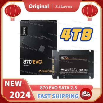 Оригинальный SSD 870 EVO SATA 2,5 SSD Жесткий Диск HDD 8 ТБ SSD 1 ТБ Внутренний Твердотельный Накопитель 2 ТБ 4 ТБ Жесткий Диск Макс 560 МБИТ Жесткий Диск Для ПК
