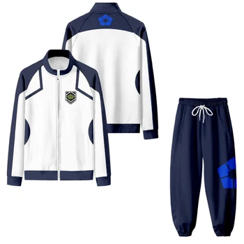 Повседневная одежда Blue Lock Аниме Косплей Костюм Reo Nagi Bachira Isagi Chigiri Спортивная Одежда На молнии, Спортивный Костюм, Толстовка С капюшоном