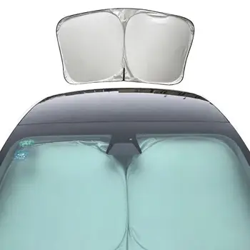 Солнцезащитный козырек на окно автомобиля Солнцезащитный козырек Козырек на лобовое стекло Авто Солнцезащитный козырек от снега и льда Лобовое стекло для Tesla Модель 3 Y Солнцезащитный козырек
