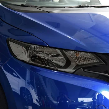 2 Шт. Защитная пленка для автомобильных фар, Прозрачная черная наклейка из ТПУ для Honda Fit GK5 Jazz 2014 2015 2016 2017 2019 Аксессуары