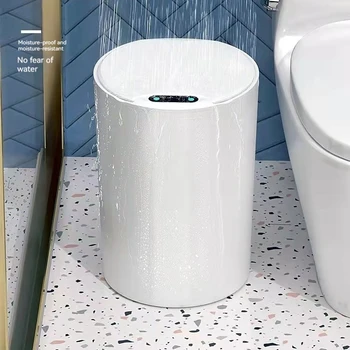 Интеллектуальный мусорный бак с автоматическим определением для бытовых туалетов Кухонь Гостиных спален Круглые Мусорные баки