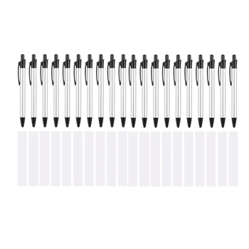 Заготовки для сублимационных ручек Теплопередающая ручка Шариковая ручка с термоусадочной пленкой из 12 шт.