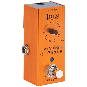 Гитарный эффектор IRIN Small Effector Электрогитара Classic Phase Effector Chorus Professional Single Block Матовый Оранжевый