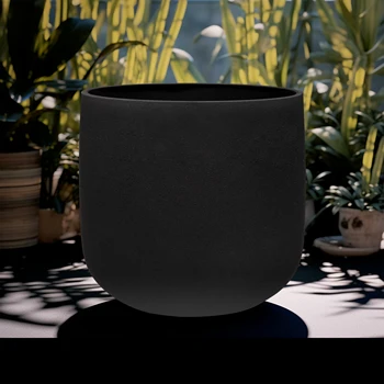 СИТСАНГ 440 Гц, 6-дюймовая хрустальная поющая чаша из идеального черного хрусталя для исцеления звуком