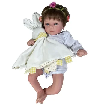 45 см Готовые куклы Reborn Baby Felicia, уже окрашенные, силиконовый виниловый тканевый корпус, игрушки-сюрпризы, фигурка для подарка девочкам