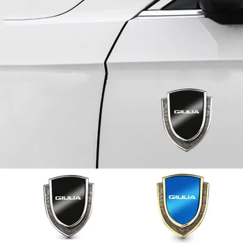 3D Наклейка Meta Car на дверь автомобиля, багажник, щит кузова, Эмблема, Защитная наклейка для автомобильных аксессуаров Alfa Romeo Giulia