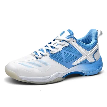 Высококачественная обувь для бадминтона, мужская дышащая амортизирующая обувь для тренировок по бадминтону, теннисные туфли, волейбольные бутсы