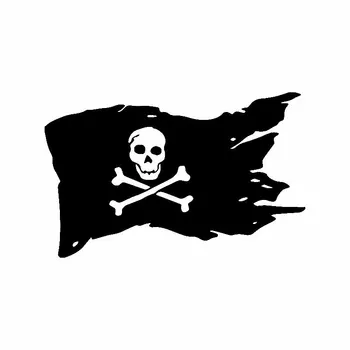 Пиратский флаг, Кости Черепа, Декор на корабле, Забавная наклейка на автомобиль, Автомобили, Мотоциклы, Внешние Аксессуары, Виниловые наклейки