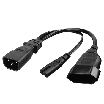 Y-образный шнур питания IEC320 C14, Штекер 3Pin, штекерный кабель питания, Шнур PowerAdapter