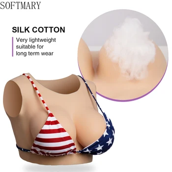Реалистичная силиконовая форма груди SOFTMARY Sissy Подходит трансгендерным людям для переодевания и сексуального косплея Искусственных сисек