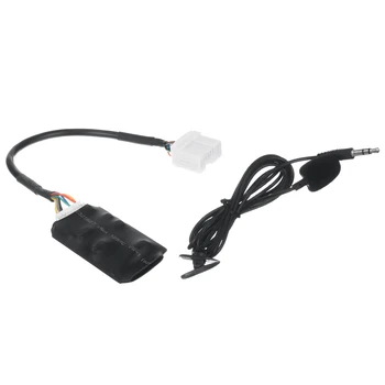 Автомобильный радио аудио адаптер Bluetooth Aux кабель Микрофон громкой связи