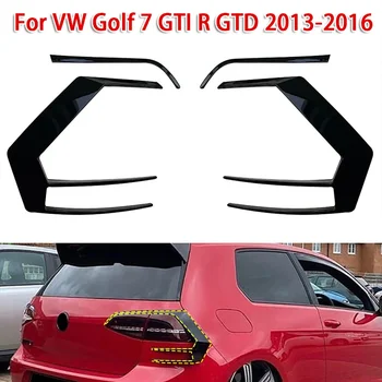 1 Пара черных накладок заднего фонаря автомобиля для VW Golf 7 GTI R GTD 2013-2016