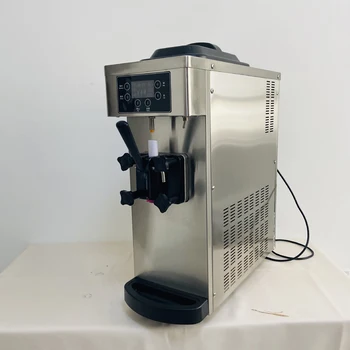 PBOBP Настольные машины для приготовления мягкого мороженого, автомат для продажи мороженого из нержавеющей стали 1250 Вт