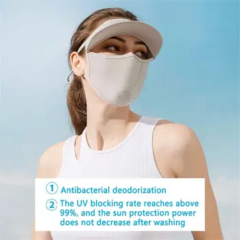 Женская солнцезащитная маска для всего лица Летняя Солнцезащитная маска с полями для езды на велосипеде, кемпинга, путешествий, солнцезащитное устройство