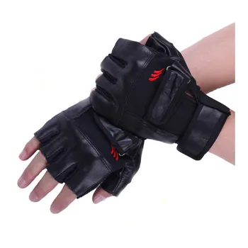 Мужские кожаные велосипедные перчатки, дышащие перчатки для тактики на открытом воздухе, противоскользящие амортизирующие велосипедные перчатки, аксессуары